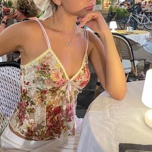 Floral Lace Camisole Top